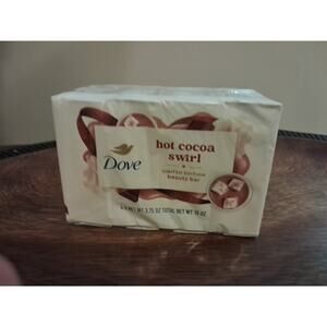 Dove Beauty Limited Edition Holiday Treat Bar Soaps - Hot Cocoa Swirl - 15oz/4pk